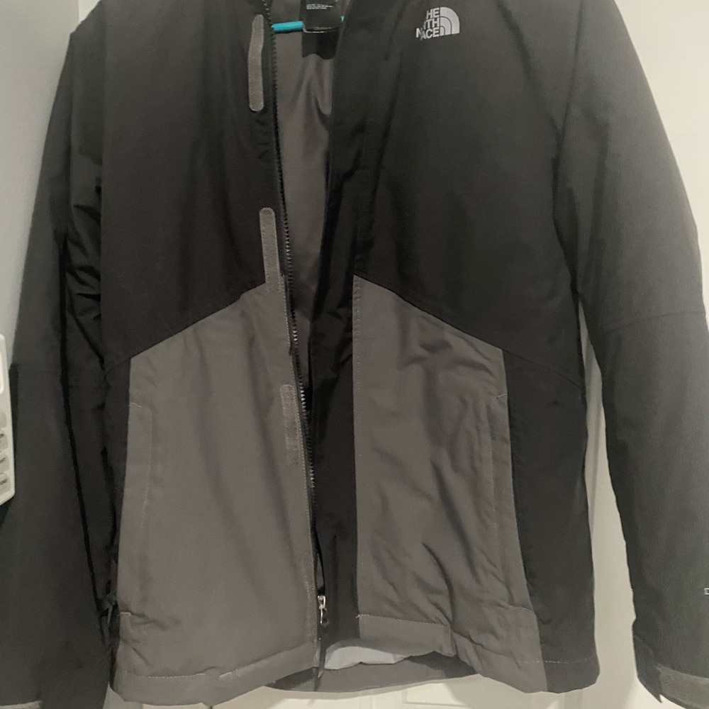 Boys black and grey coat